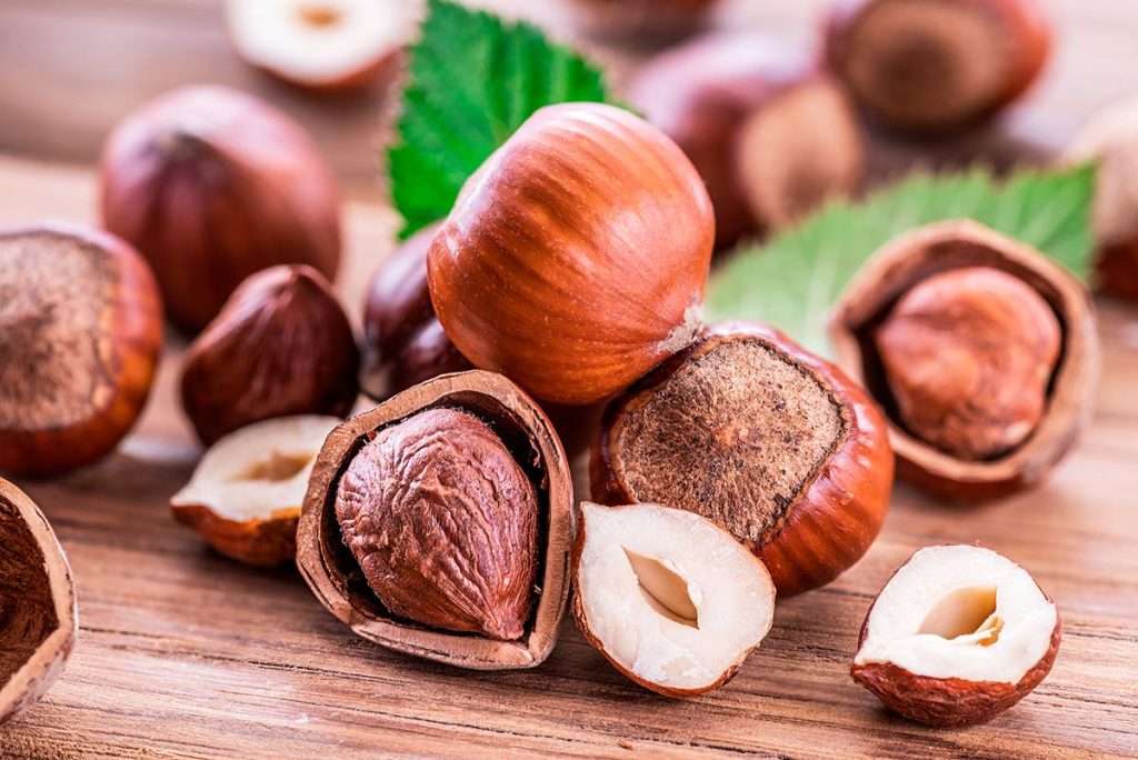 Las avellanas son ricas en magnesio