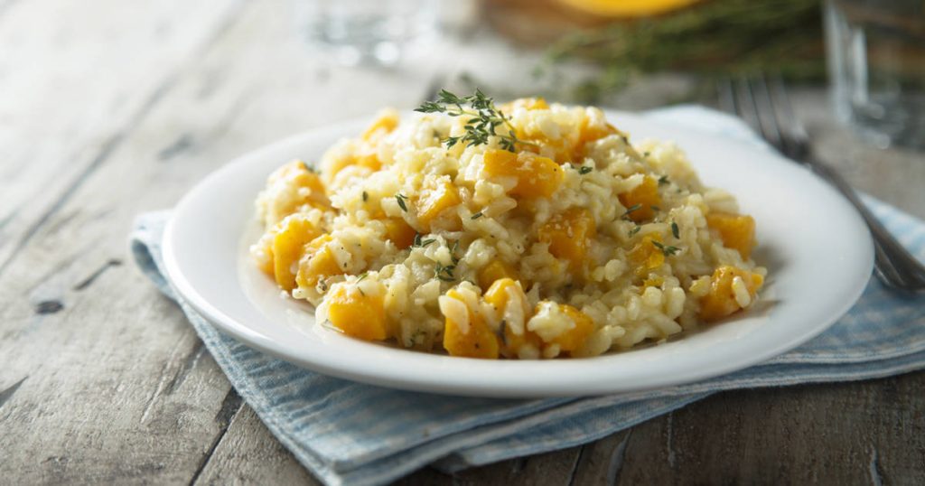 Cuisine d'automne rapide : 3 délicieux risottos à la citrouille