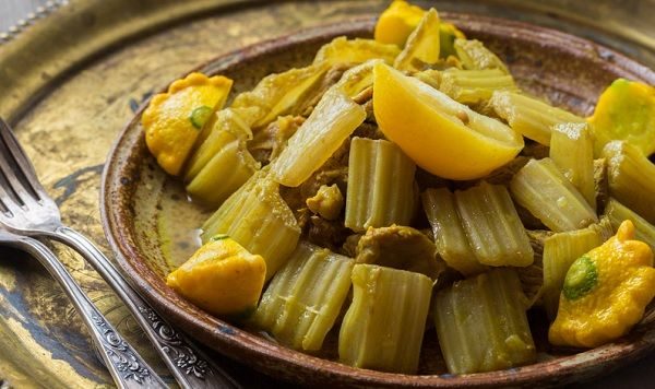 Tagine artichauds et cardons