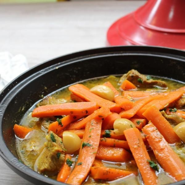 Tajine de poulet aux carottes