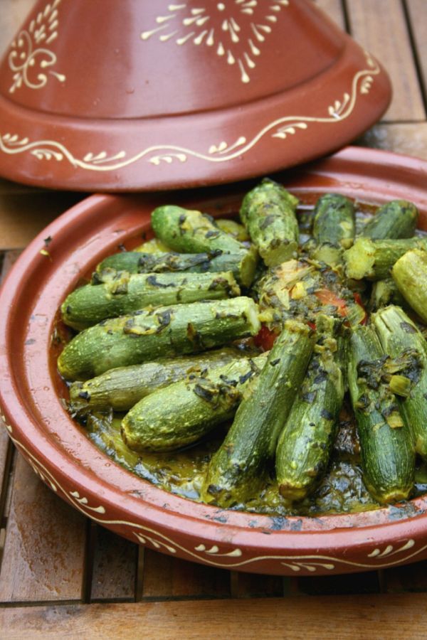 Tajine viande aux cougettes et thym