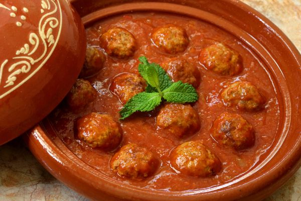 Tajine aux boulettes de viande hachée